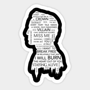 Jim Moriarty  - Sherlock BBC Sticker